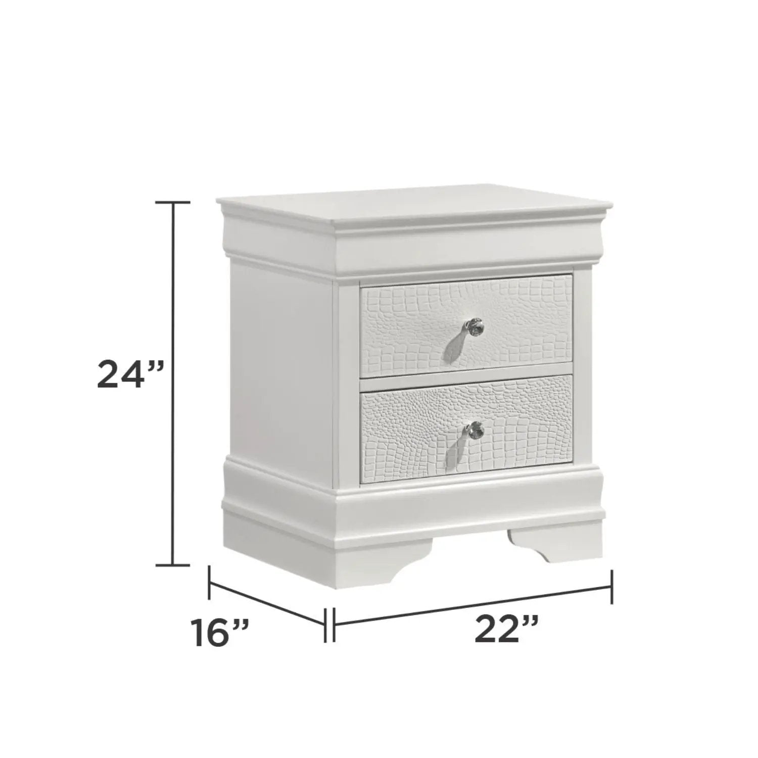 Blaze - 2 Drawer Nightstand by HouseOfZazla