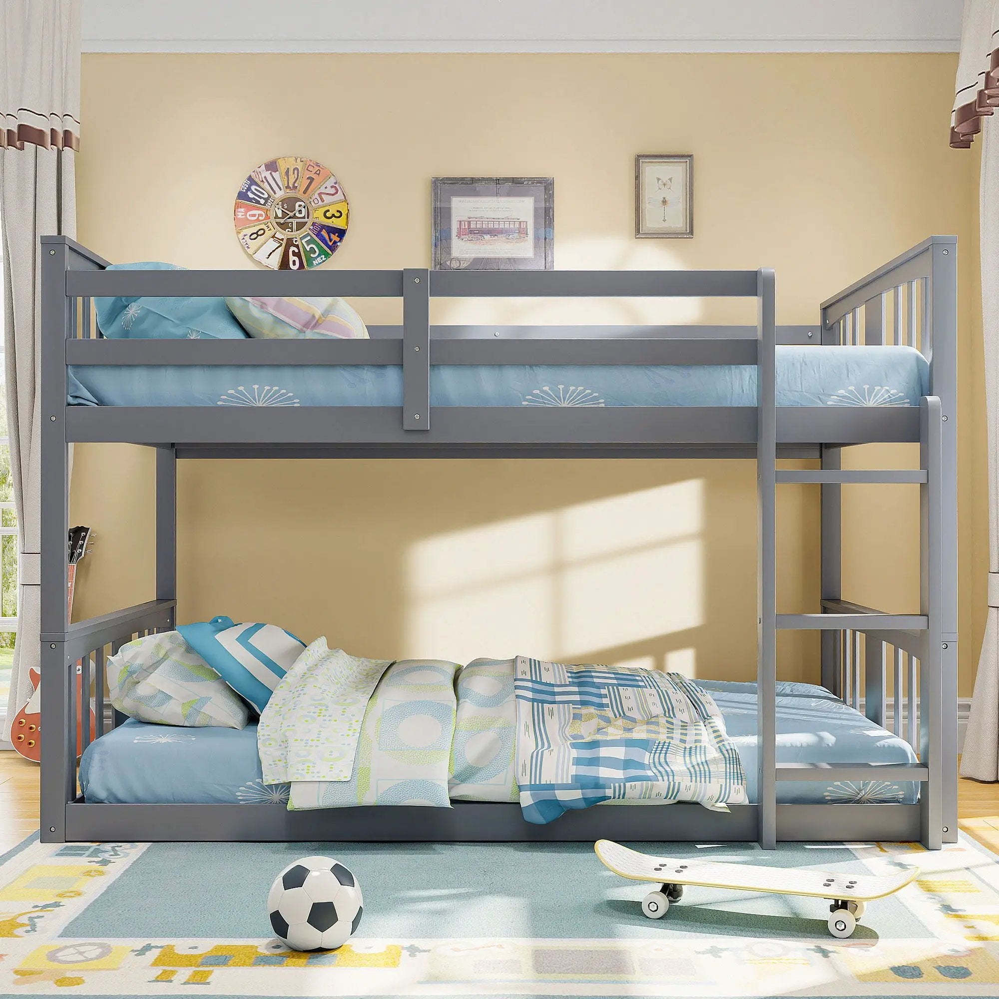 Solid Construction Bunk Bed & Ladder by Unique Piece Furniture