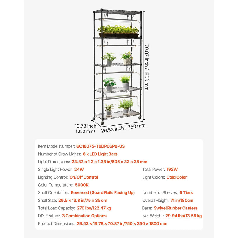 DIY Plant Shelf with Grow Lights by HouseOfZazla