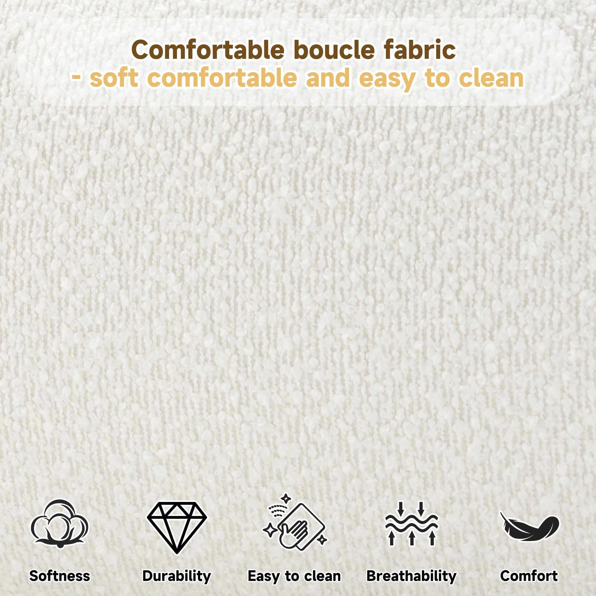 Cream Style Fabric Upholstered Bed, Simple Modern Bedroom Double Bed, Queen by HouseOfZazla