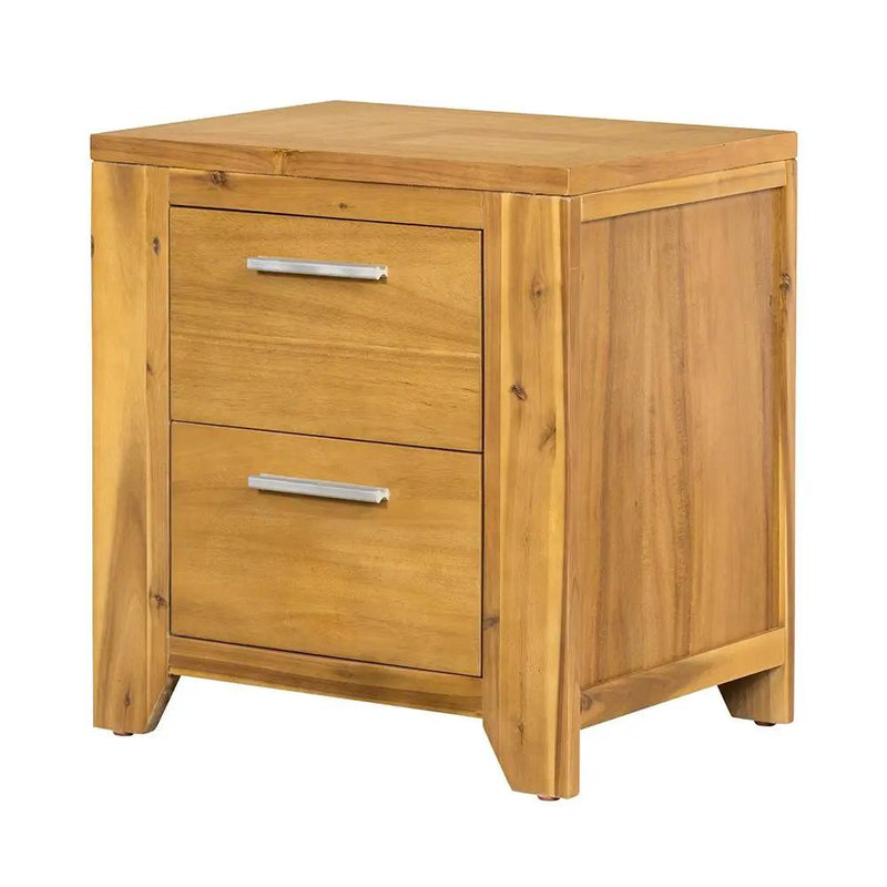 Nightstand - Natural Wood / Brown by HouseOfZazla