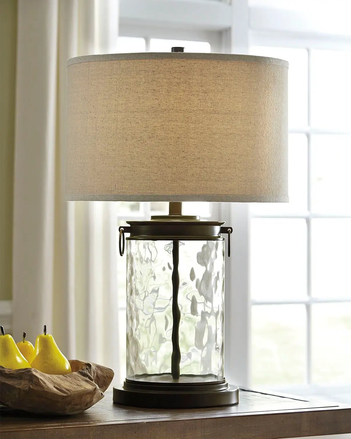 Tailynn - Glass Table Lamp - Clear / Bronze Finish by Unique Piece Furniture