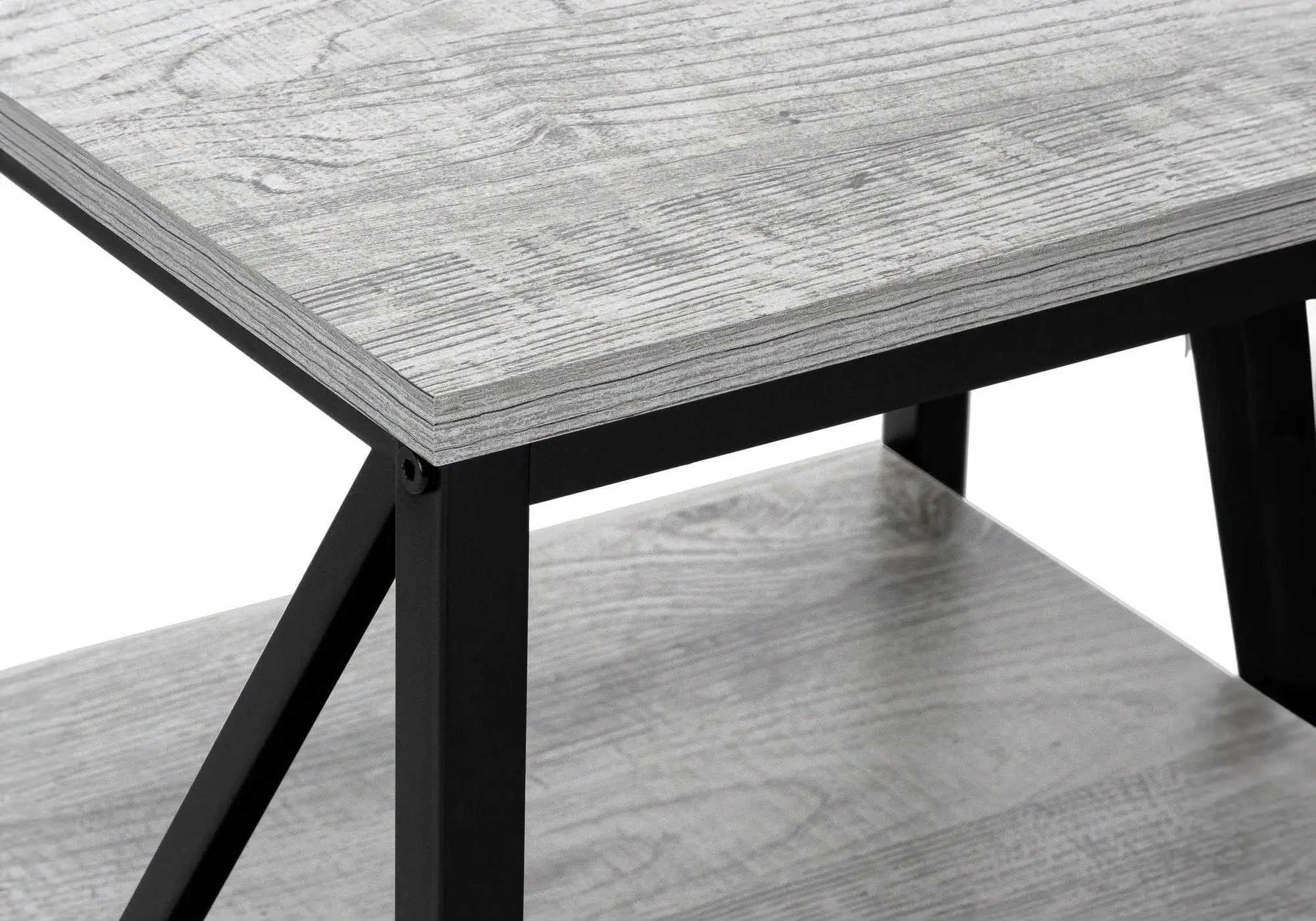 3 Tier Accent Table, Side Marble Look Contemporary & Modern by Unique Piece Furniture