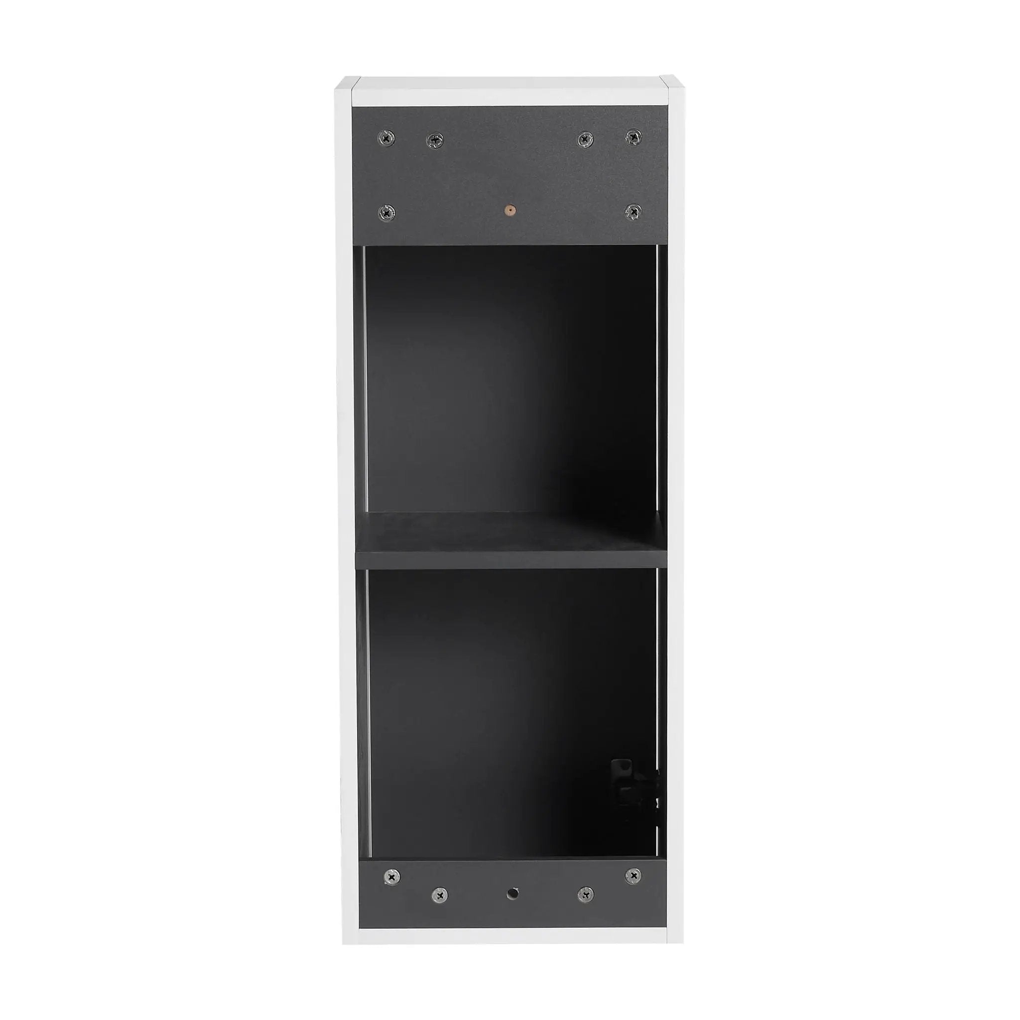 Modern Wall Mounted Bathroom Vanity With Resin Sink And Side Cabinet - Brown Ebony by HouseOfZazla
