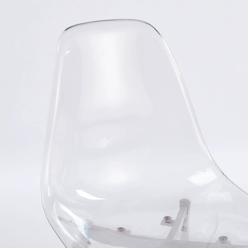 Transparent Dining Chair (Set of 4) - Matte White by Unique Piece Furniture
