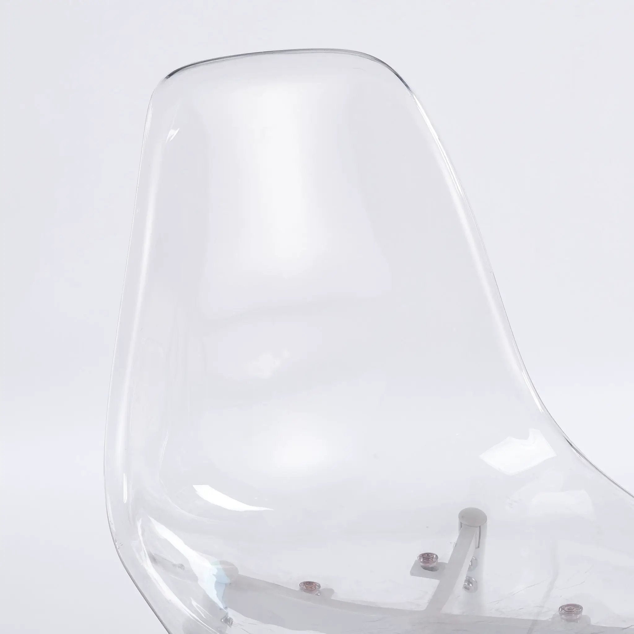 Transparent Dining Chair (Set of 4) - Matte White