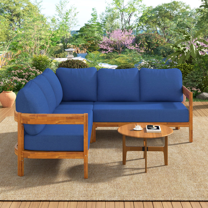 U_Style Acacia Solid Wood Patio Furniture Set by HouseOfZazla