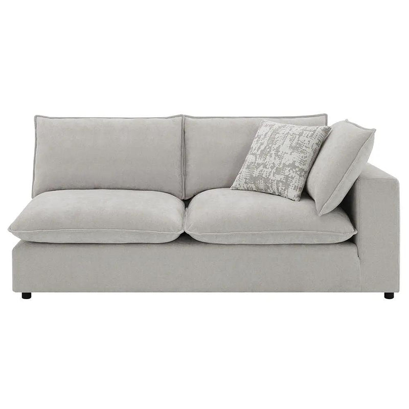 Marisa - Modular RF Loveseat With 2 Pillows - Beige Boucle by Unique Piece Furniture