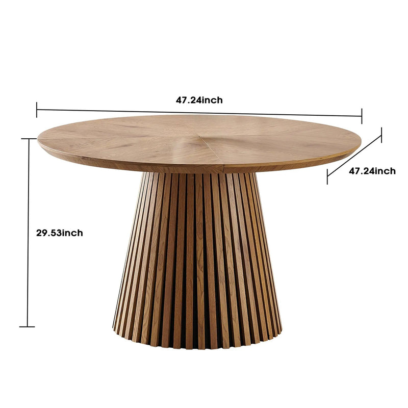 Round Dining Table For Dining Room - Natural Wood by Unique Piece Furniture