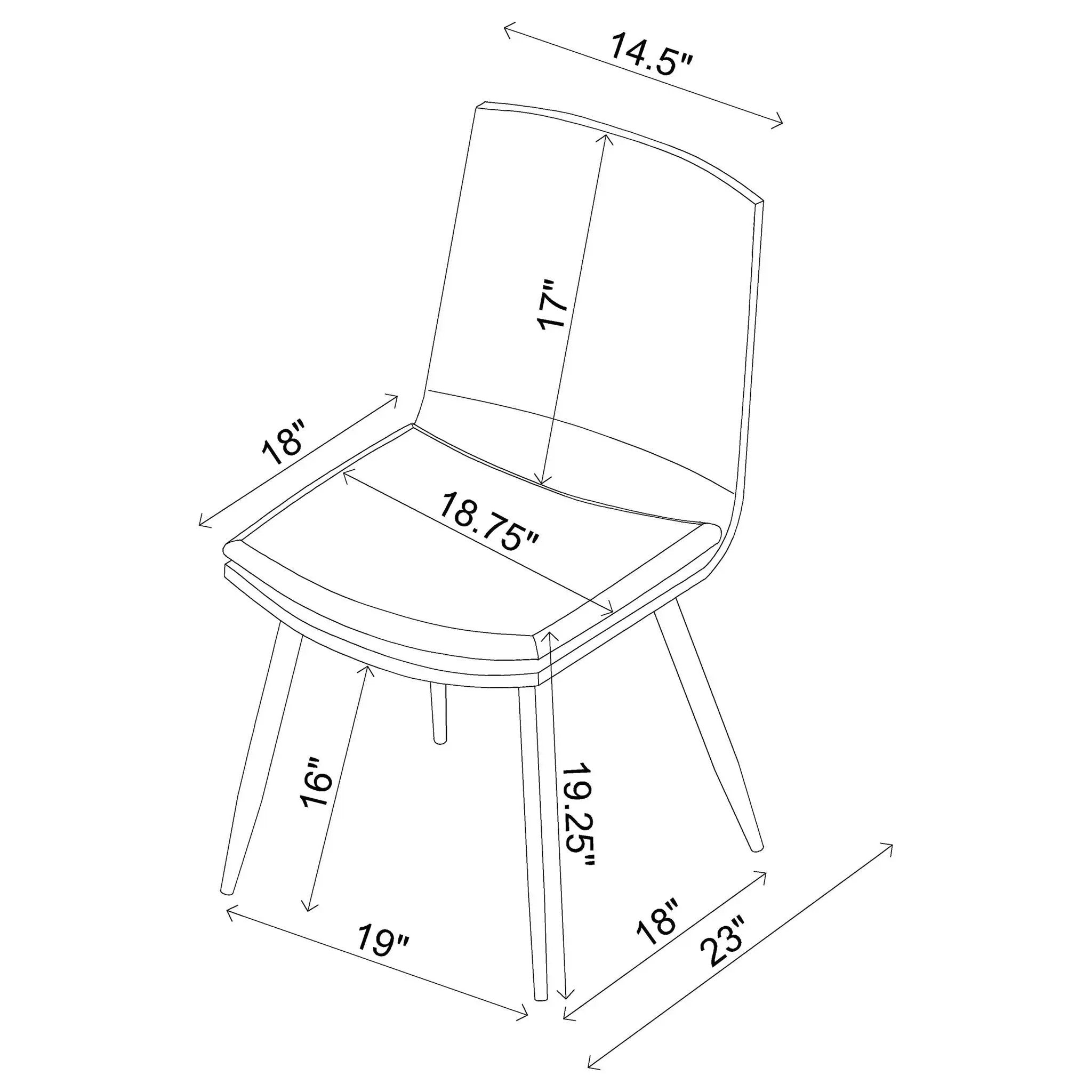 Feast - Coffee Dining Chair (Set of 2) - Coffee by HouseOfZazla