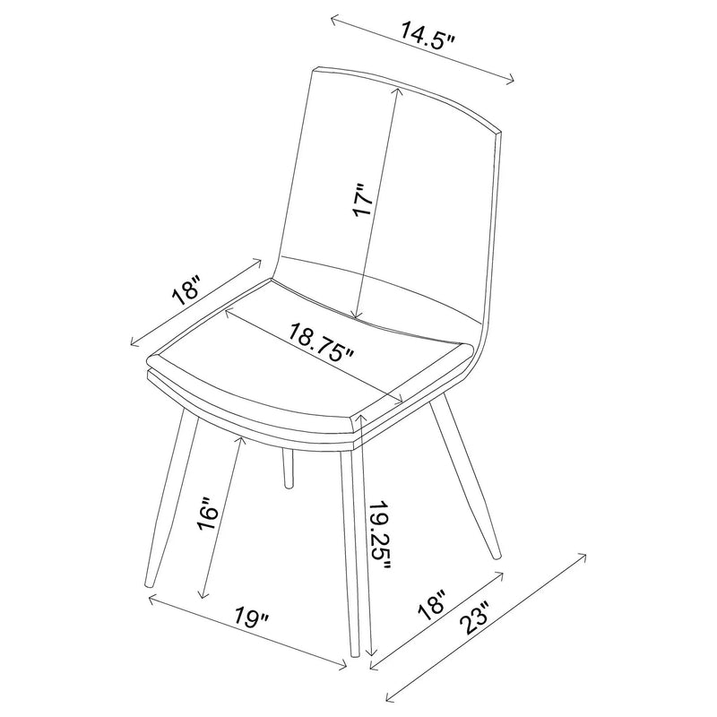 Feast - Coffee Dining Chair (Set of 2) - Coffee by HouseOfZazla
