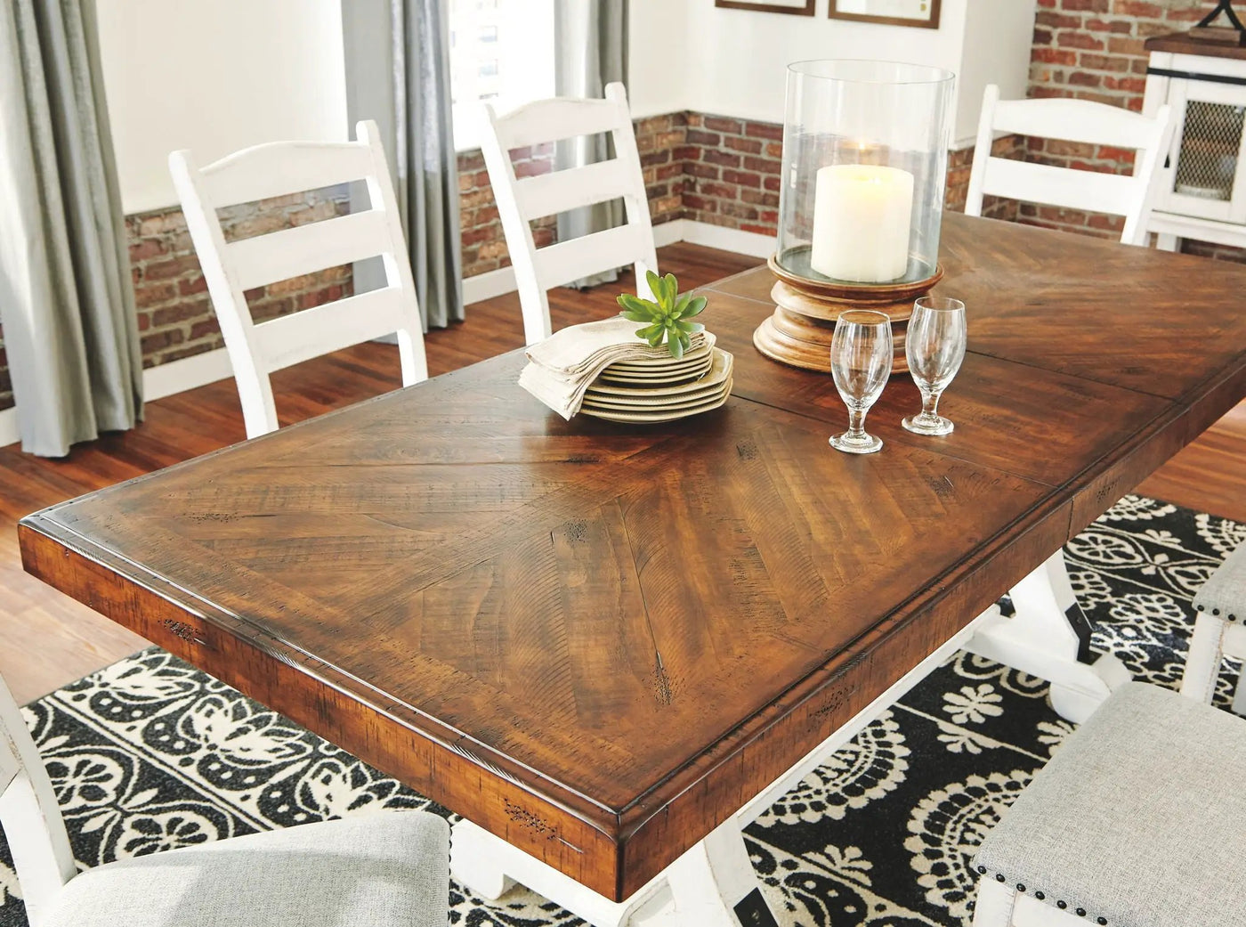 Valebeck - Dining Table Set by Unique Piece Furniture