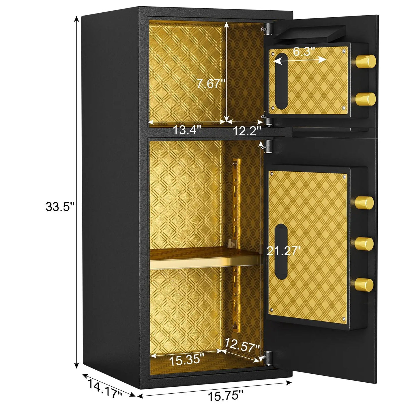Large Double Door Coin Operated Safe, Digital Security Safe With Fireproof And Waterproof Bag by HouseOfZazla