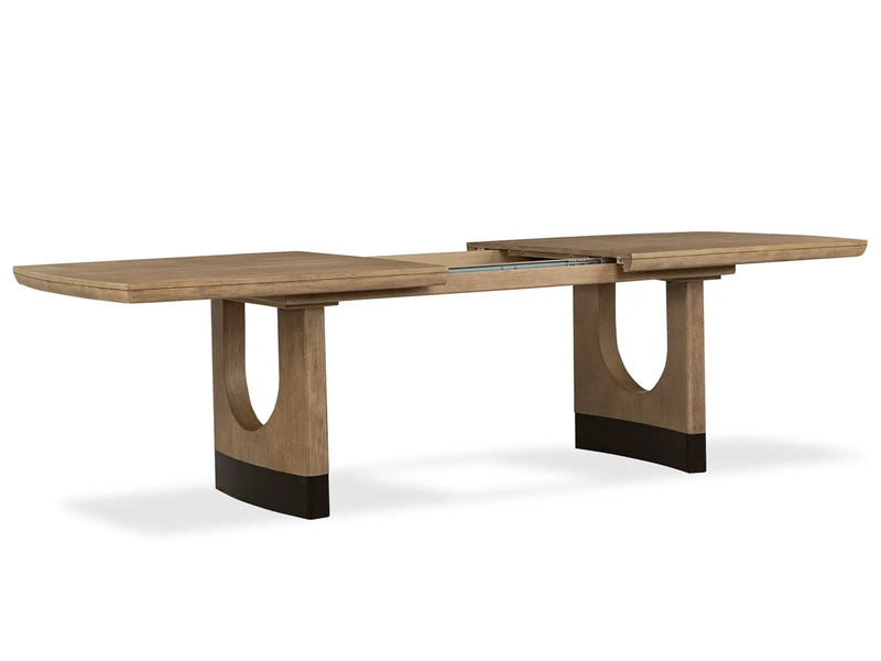 Tristan - Extendable Trestle Dining Table - Swiss Coffee by Unique Piece Furniture
