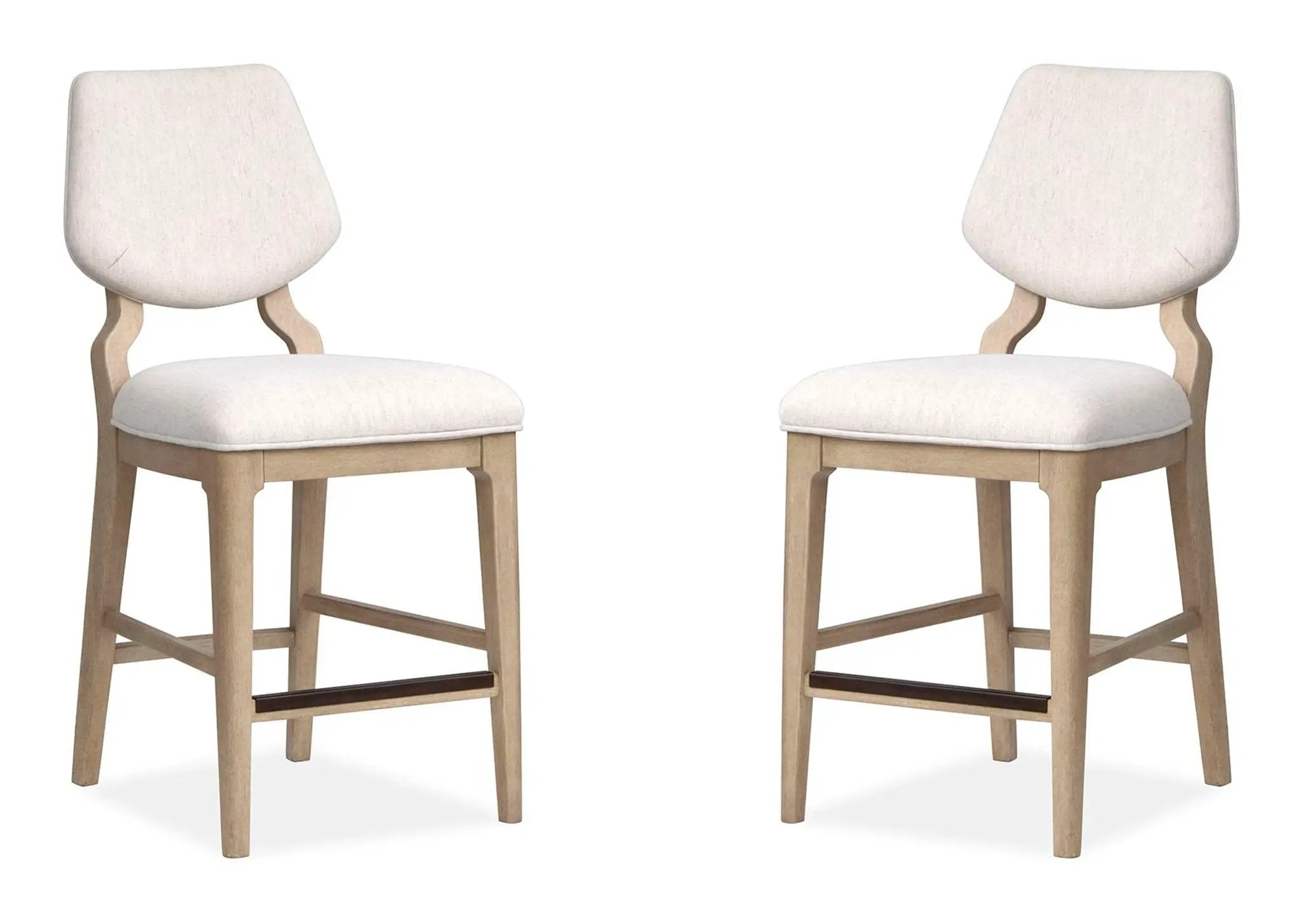 Sunset Cove - Counter Chair With Upholstered Seat and Back (Set of 2) - Sanibel Brown by Unique Piece Furniture