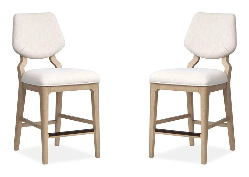 Sunset Cove - Counter Chair With Upholstered Seat and Back (Set of 2) - Sanibel Brown by Unique Piece Furniture