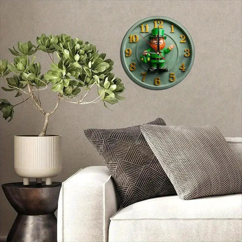 Wall Clock - Silent Wooden Round by House Of Avana