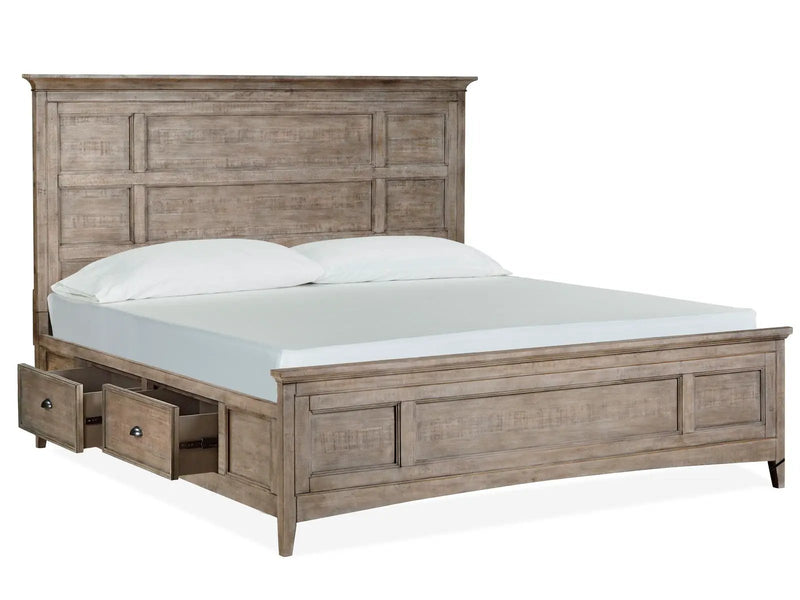 Paxton Place - Complete Panel Bed With Storage Rails by Unique Piece Furniture