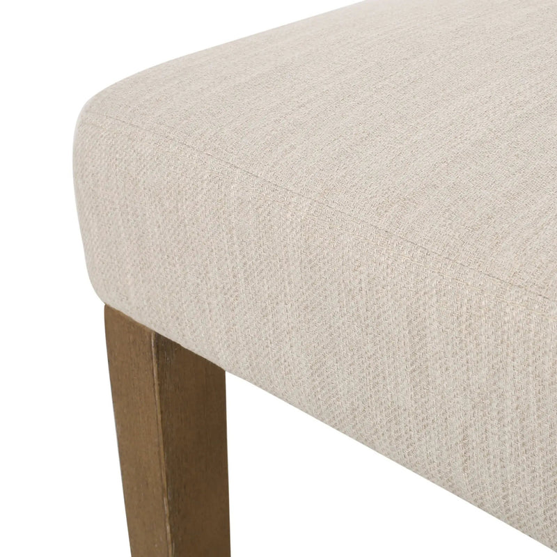 Contemporary Dining Chair with Upholstered Seating and Tapered Legs by HouseOfZazla
