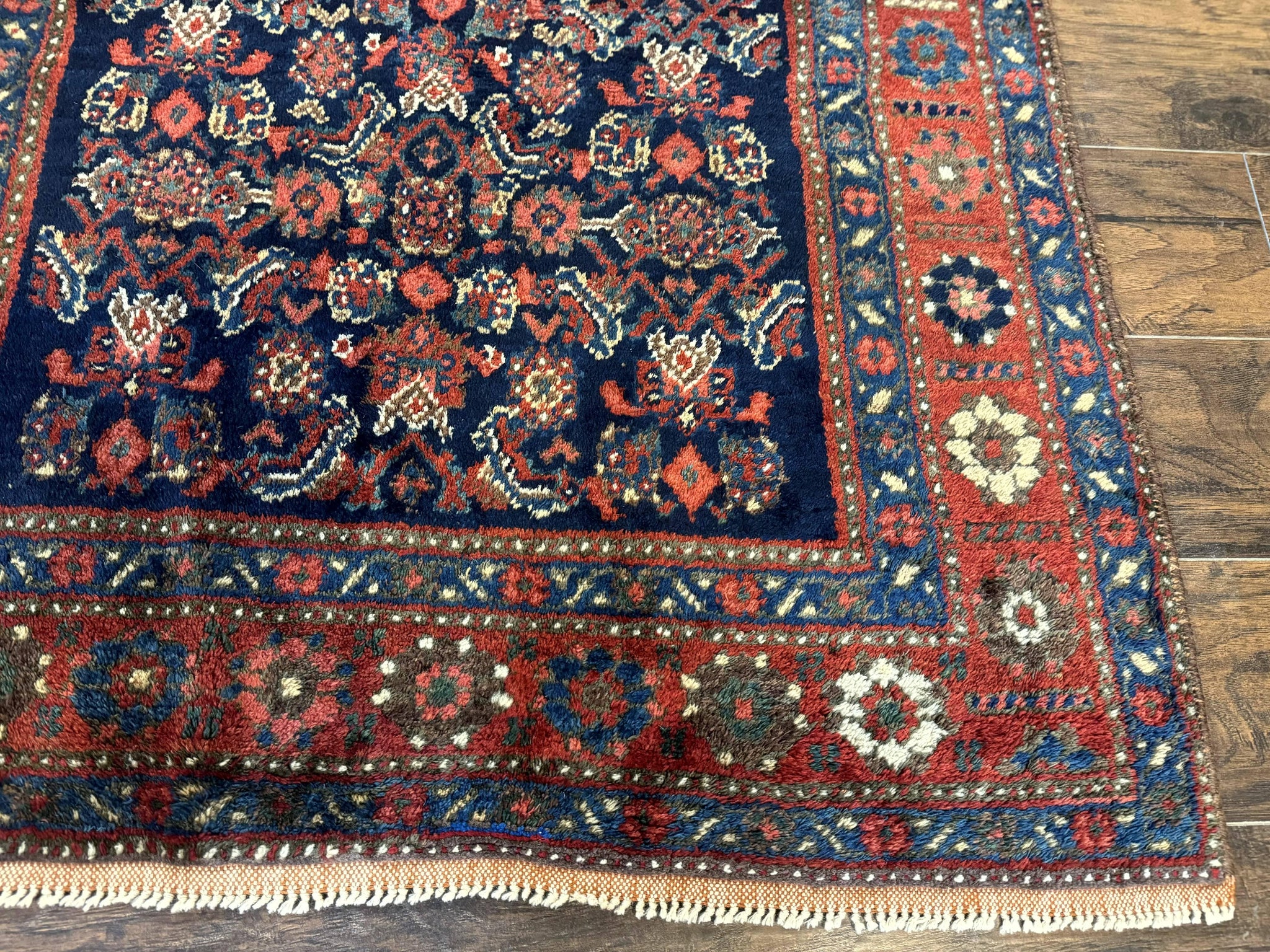 Antique Persian Tribal Rug 4x6, Kurdish Rug by Jewel Rugs