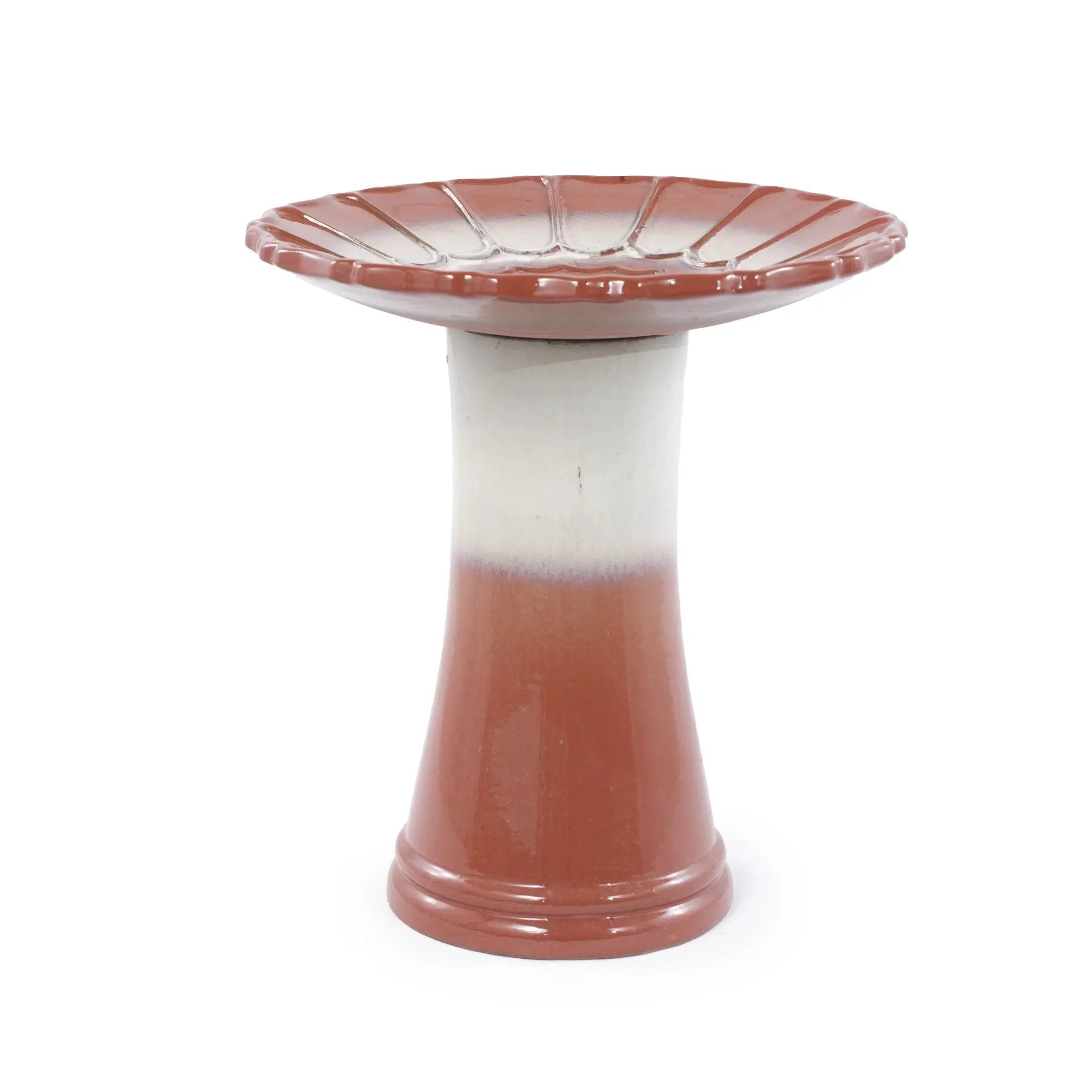 Handmade Glazed Ceramic Bird Bath by HouseOfZazla