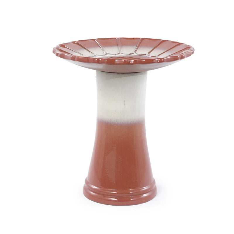 Handmade Glazed Ceramic Bird Bath by HouseOfZazla