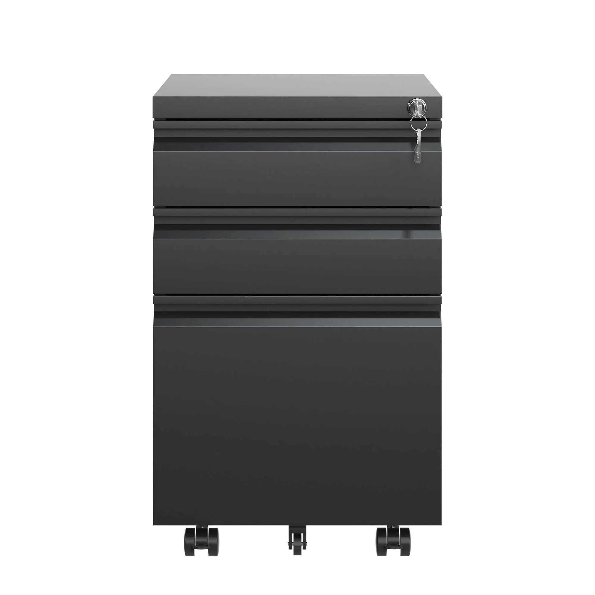 Metal Drawer Mobile File Cabinet With Lock For Home Office Organizer by Unique Piece Furniture