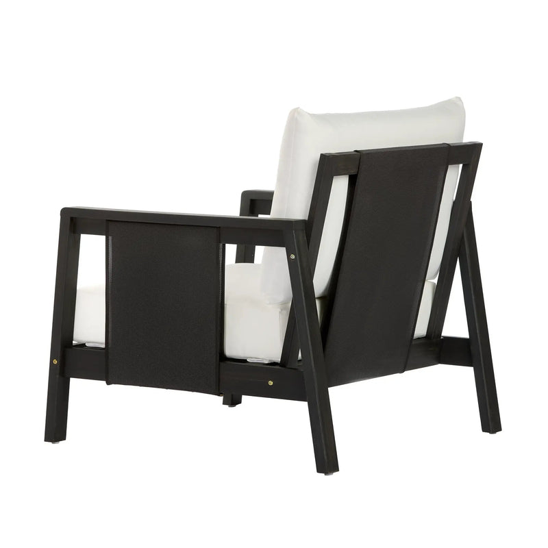Outdoor Club Chair with Acacia Wood Frame by HouseOfZazla