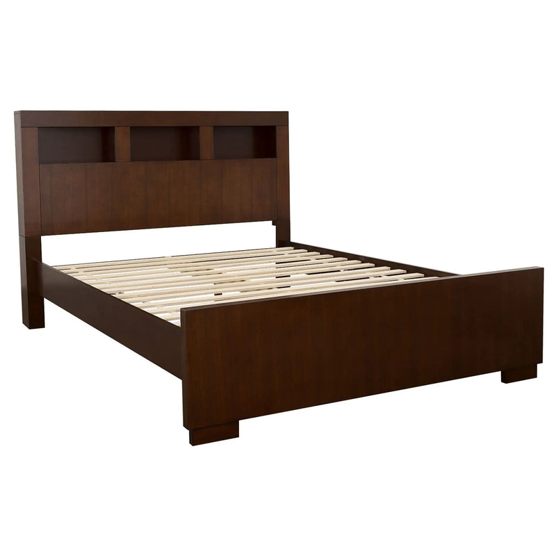 Jessica 4-piece California King Bedroom Set Cappuccino by Unique Piece Furniture