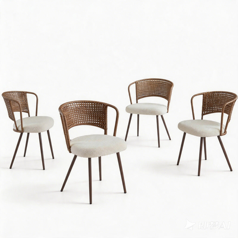 Farmhouse Style Wicker Dining Chair by HouseOfZazla
