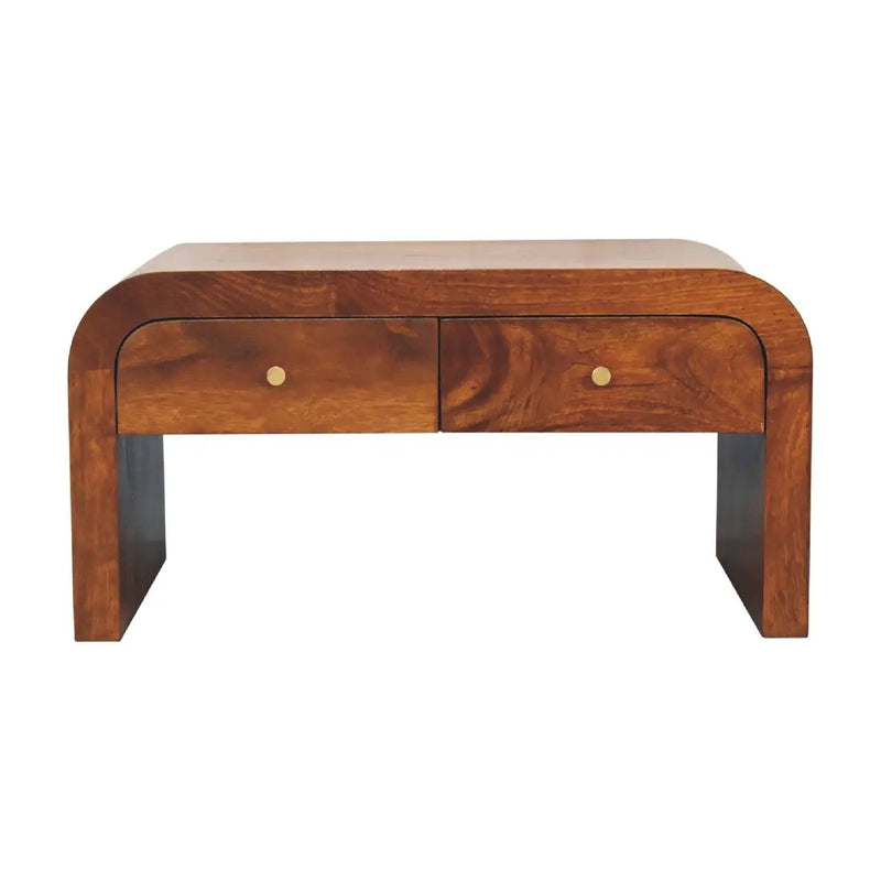 Darcy - Coffee Table, 2 Drawer - Chestnut by HouseOfZazla