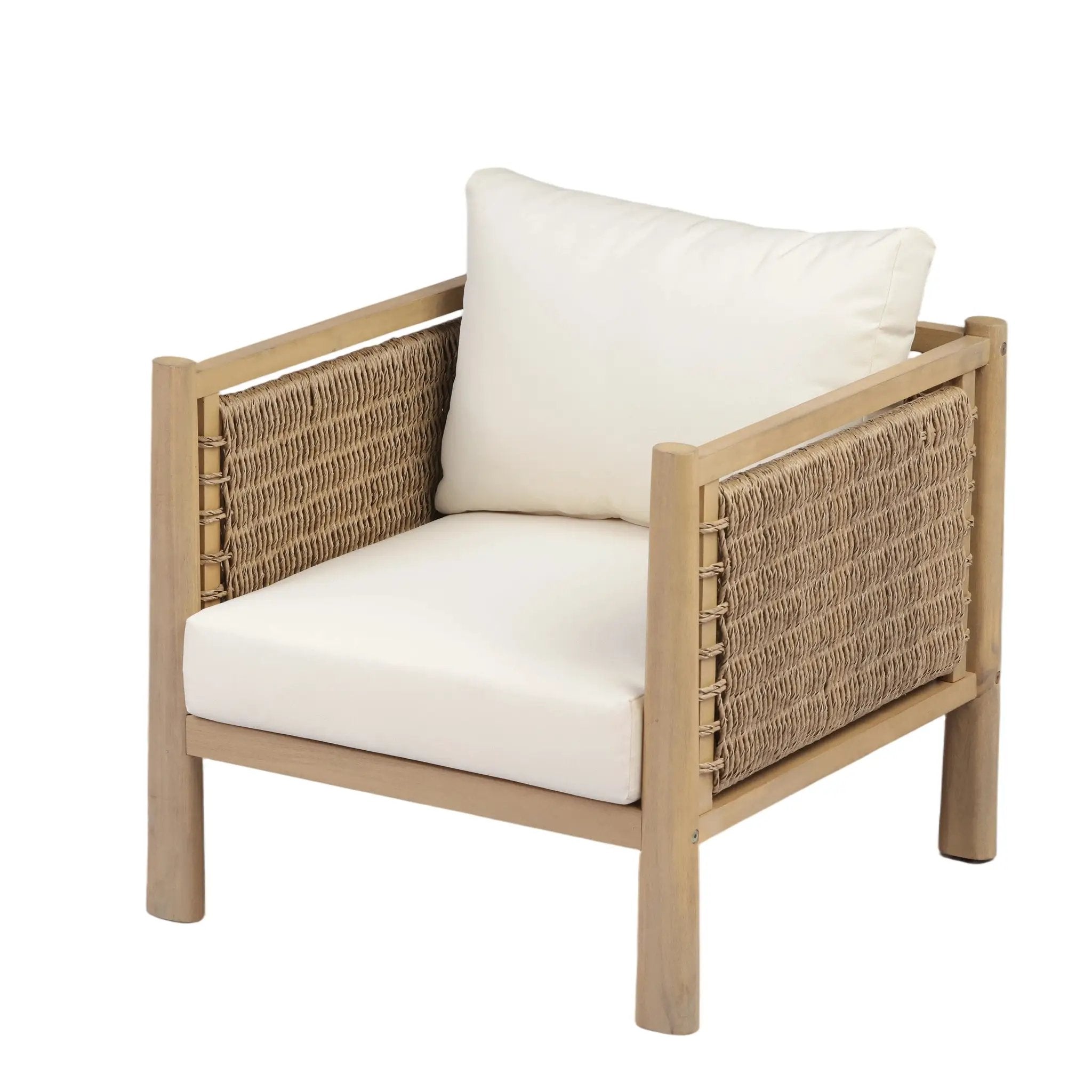 Outdoor Acacia Wood Patio Chair by HouseOfZazla