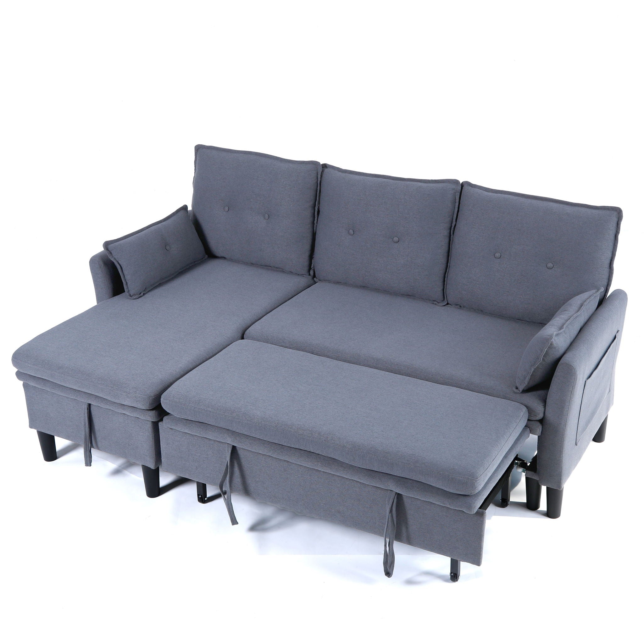 L-Shaped Reversible Chaise Sectional Sofa With Storage by HouseOfZazla