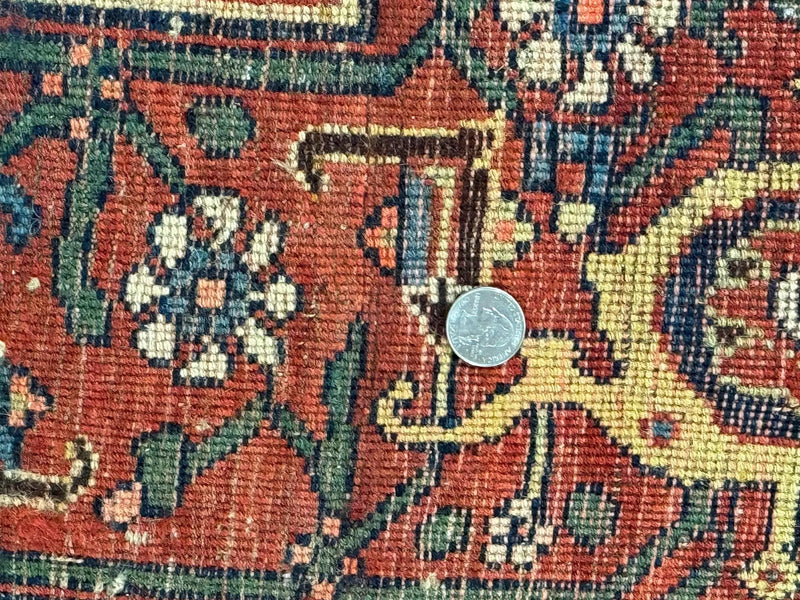 Antique Persian Bidjar Rug 8x12, Rare Persian Carpet by Jewel Rugs