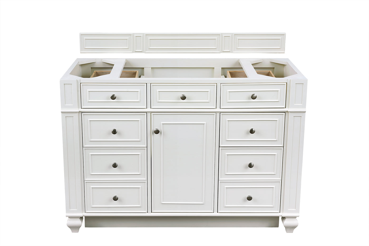 James Martin Bristol 48" Single Bathroom Vanity, Bright White, cabinet without a countertop
