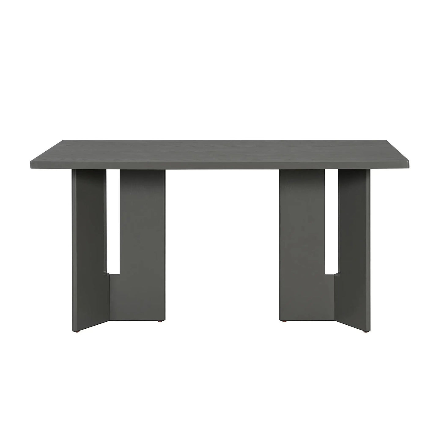 Dining Table Set With 6 Upholstered Chairs, Rectangular Table With Cutout Legs by HouseOfZazla