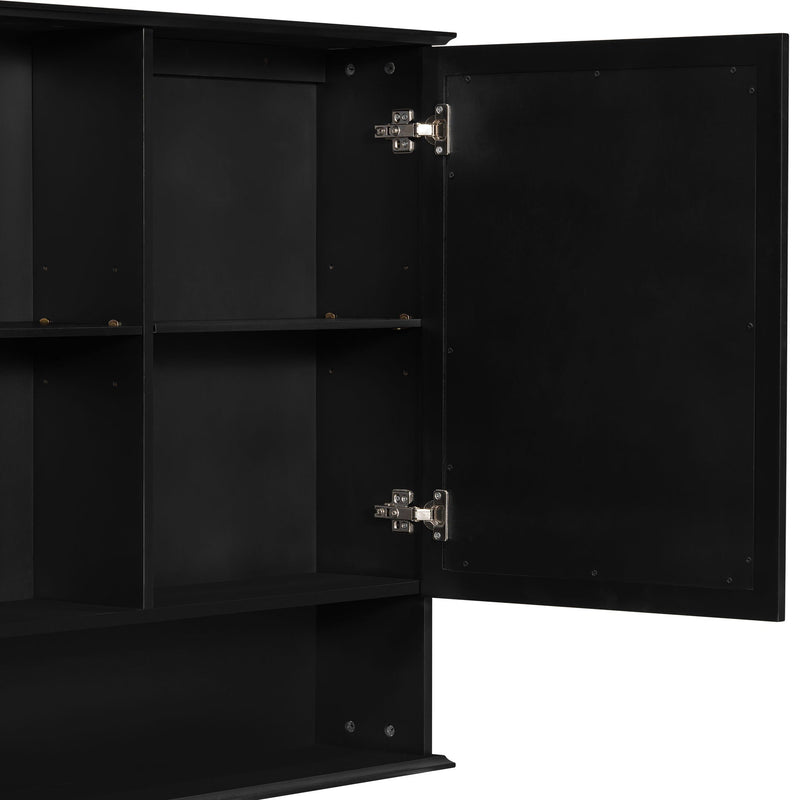 Wall Mounted Bathroom Medicine Cabinet With Double Mirrored Doors by HouseOfZazla
