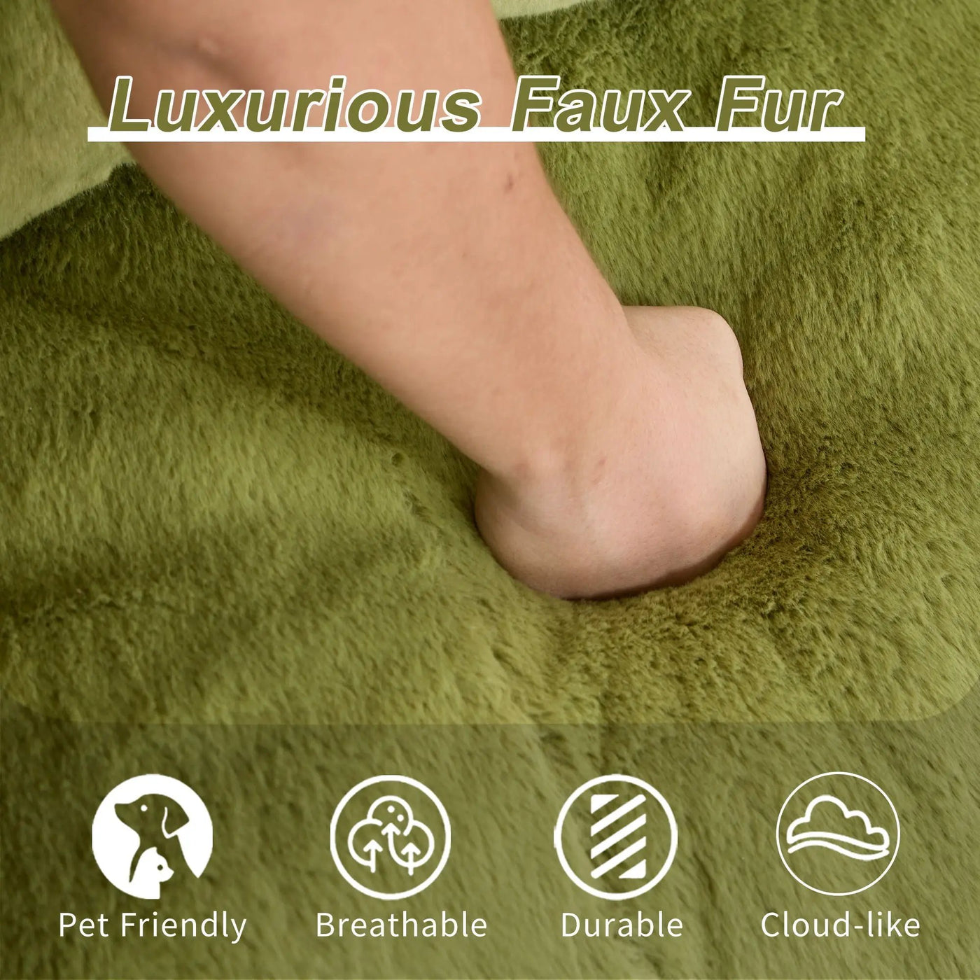 Giant Bean Bag Couch, Ultra Soft Fluffy Loveseat For Living Room by Unique Piece Furniture