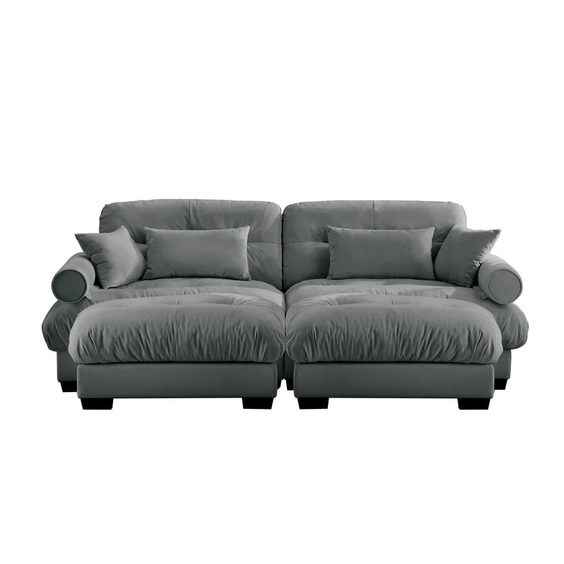 Super Comfort Oversized Modular Sectional Sofa With Movable Ottoman by Unique Piece Furniture