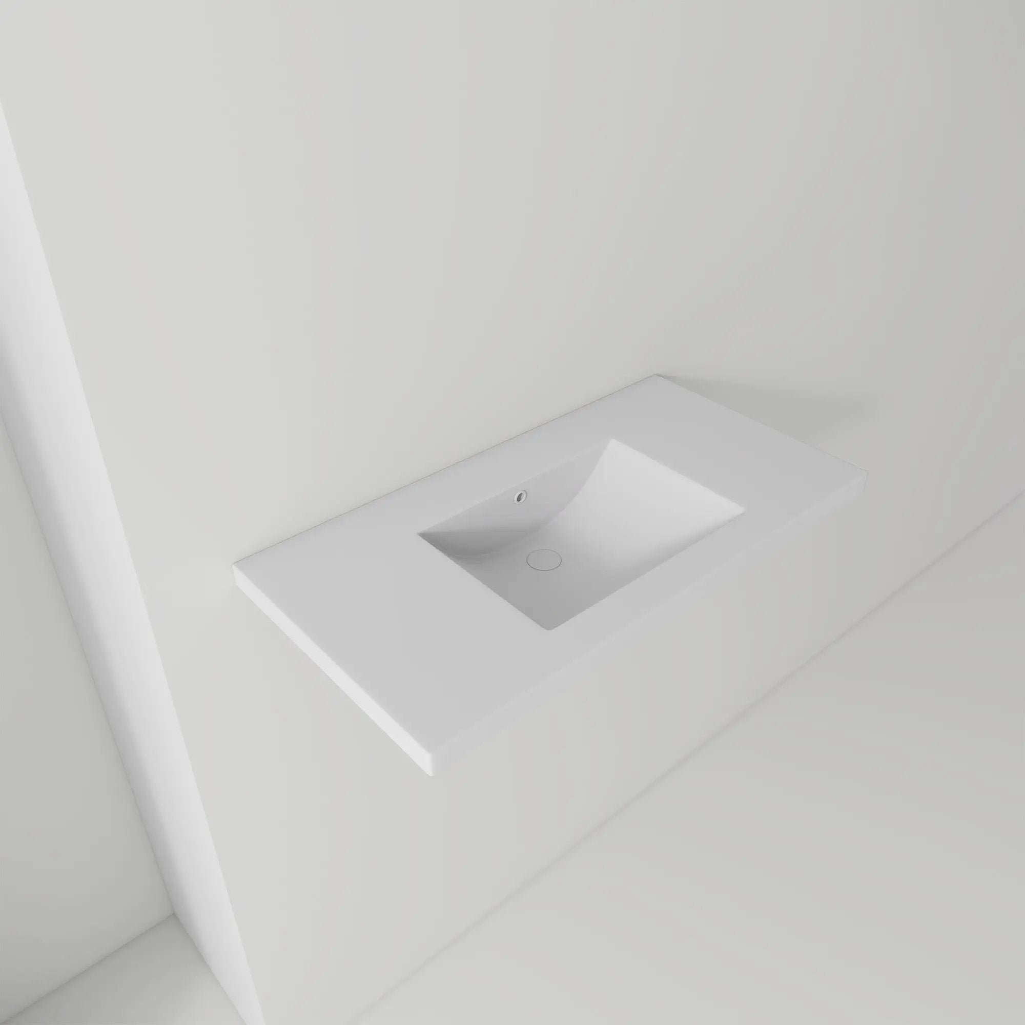 36" Ceramic Basin Sink, 0.8" Ultra-Thin Profile by HouseOfZazla