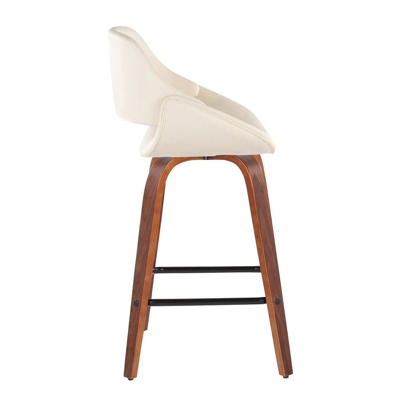 Fabrico - Mid-Century Modern, Counter Stool (Set of 2) by HouseOfZazla