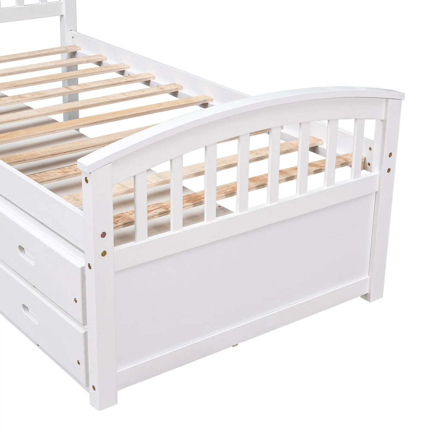 Platform Storage Bed Solid Wood Bed With 6 Drawers by HouseOfZazla