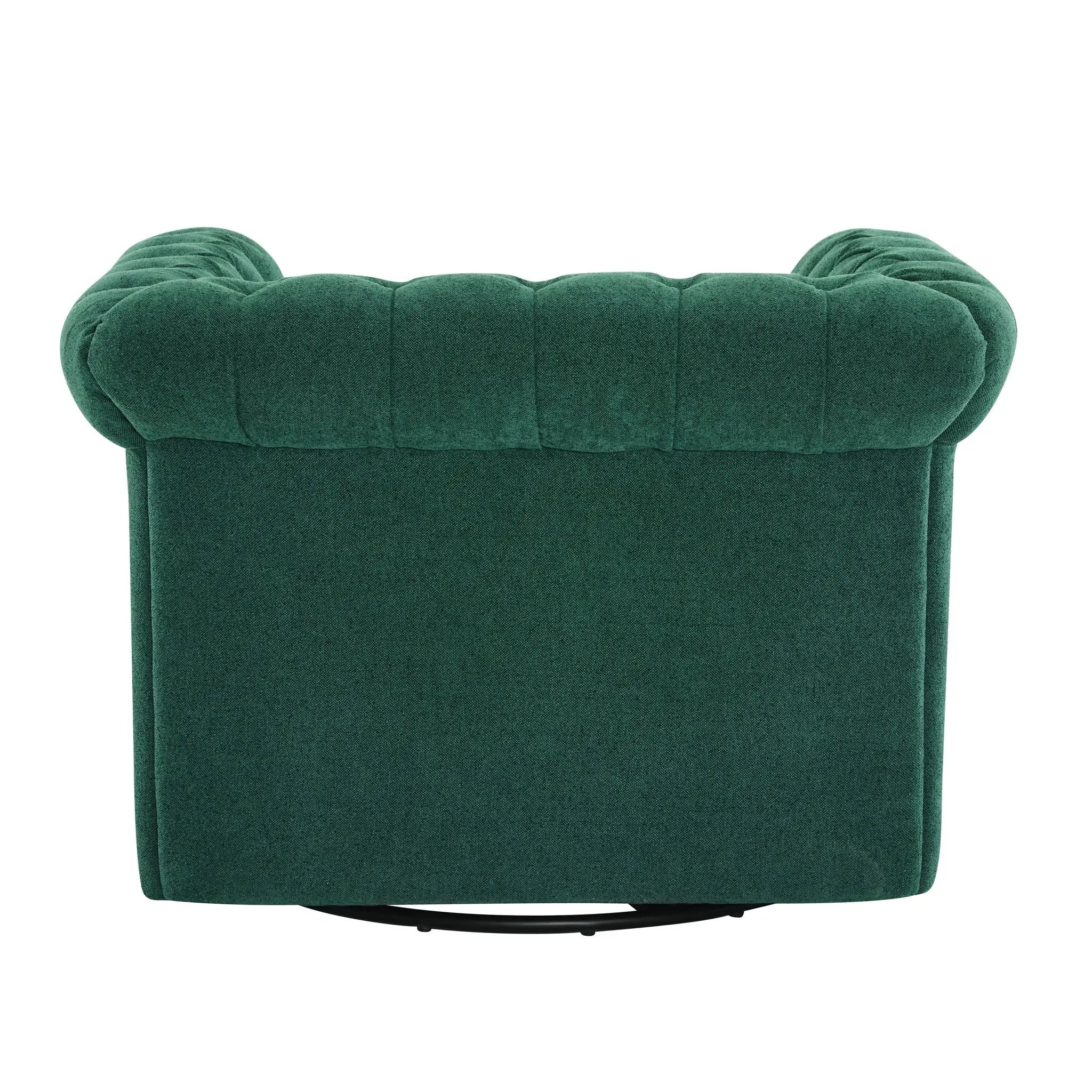Chesterfield Style Swivel Club Chair With Button Tufted by HouseOfZazla
