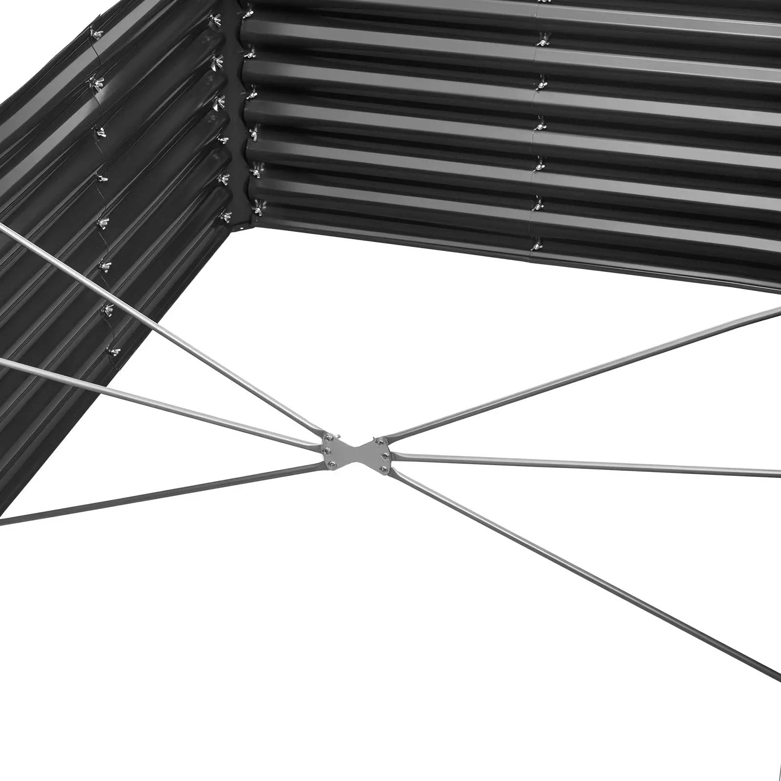 Metal Raised Garden Bed - 8 x 4 x 2 ft Outdoor Planter by HouseOfZazla