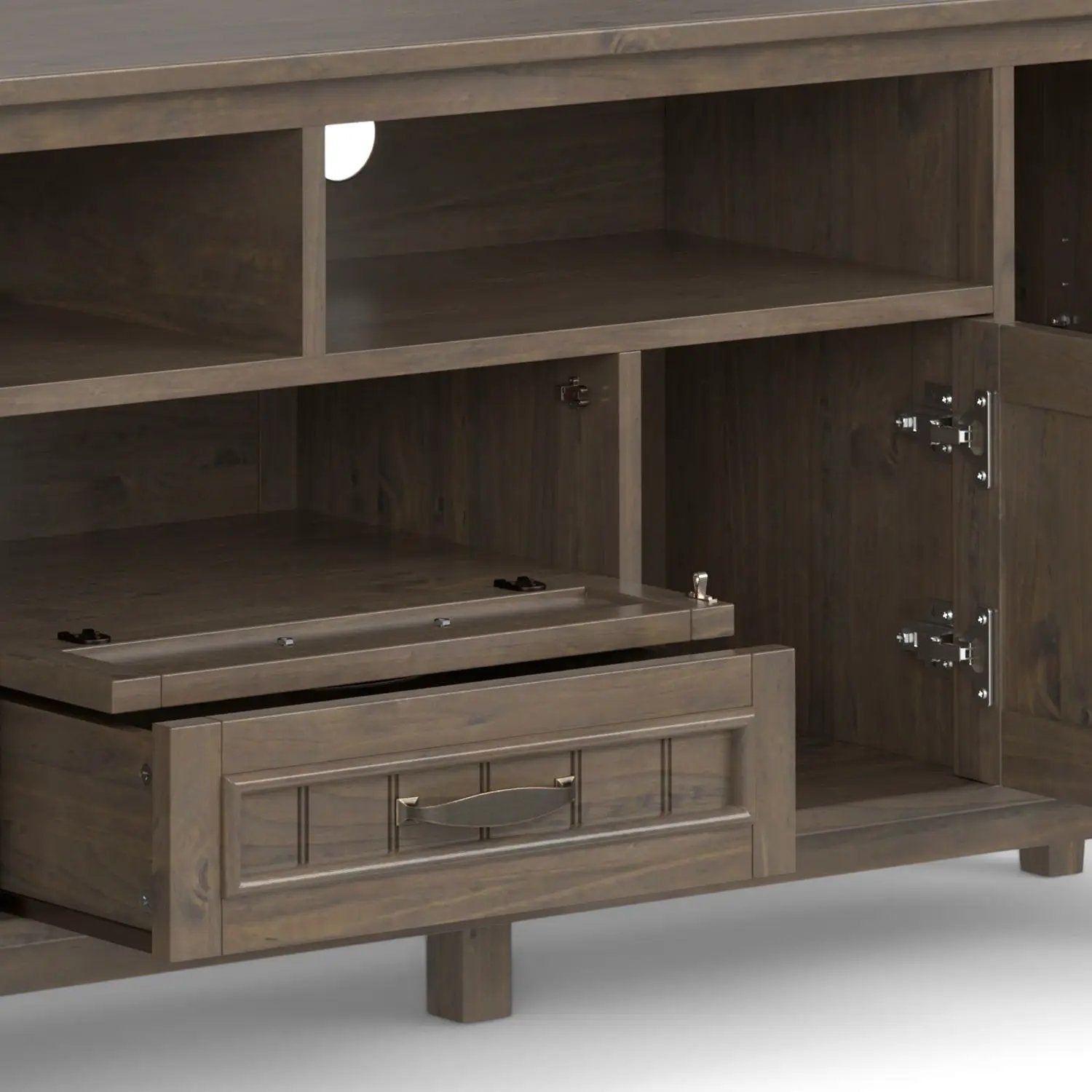 Lev - Handcrafted TV Media Stand - Smoky Brown by Unique Piece Furniture