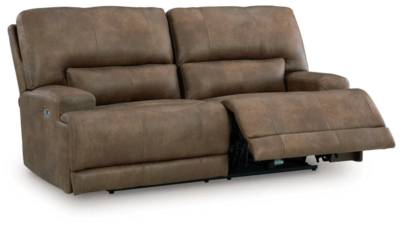 Beckley Place - 2 Seat Power Reclining Sofa With Adjustable Headrest - Earth by Unique Piece Furniture