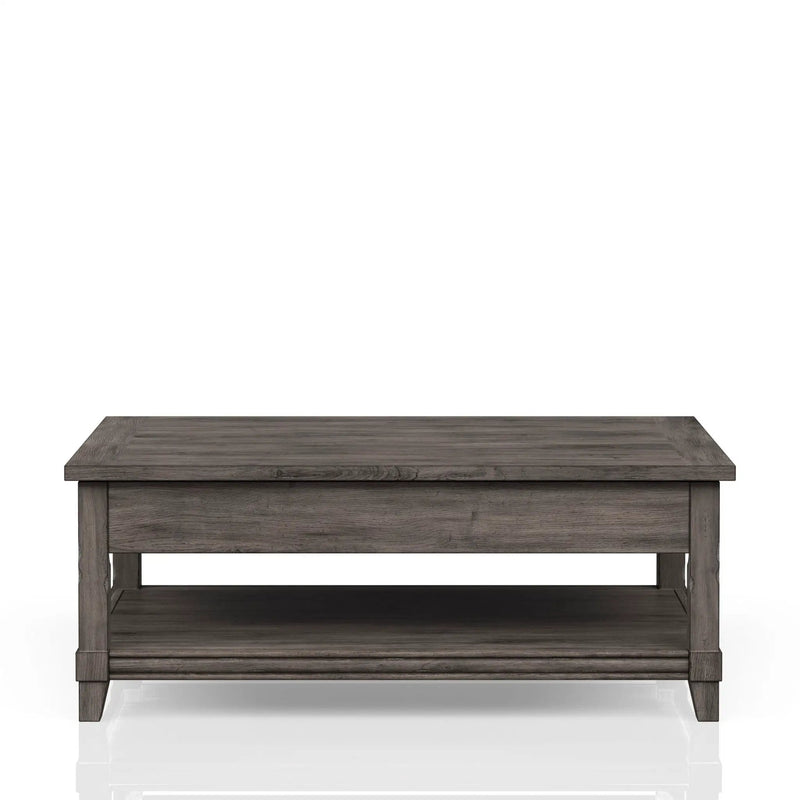 Lift Top Cocktail Table With Casters - Gray by HouseOfZazla
