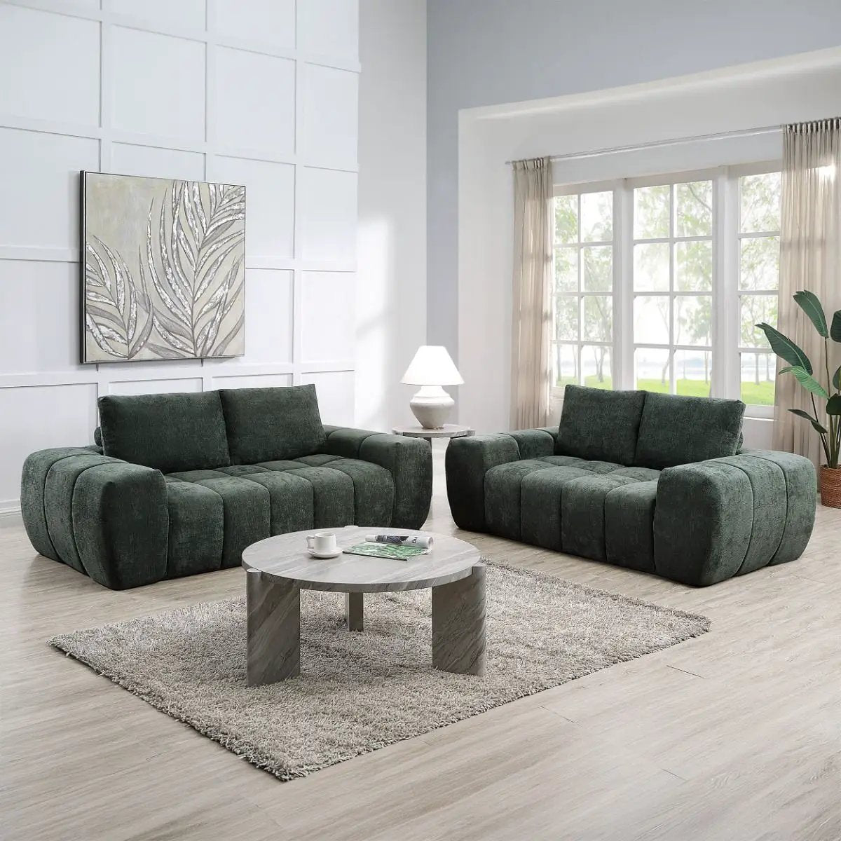 Medwin - Sofa - Green by Unique Piece Furniture