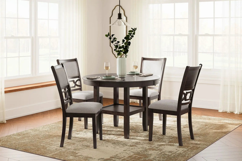 Langwest - Dining Room Table Set (Set of 5) - Brown by Unique Piece Furniture