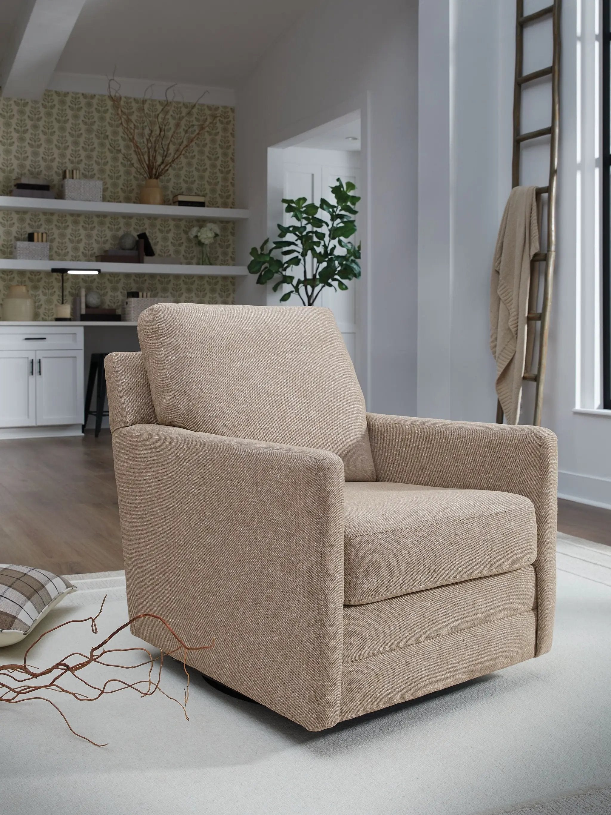 Freybourne Next-Gen Nuvella - Swivel Accent Chair by Unique Piece Furniture